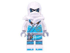 Zane minifigure side view showing icy bow details and authentic printing