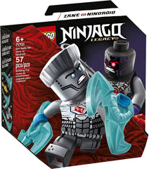 LEGO NINJAGO epic battle scene with Zane and Nindroid for imaginative play