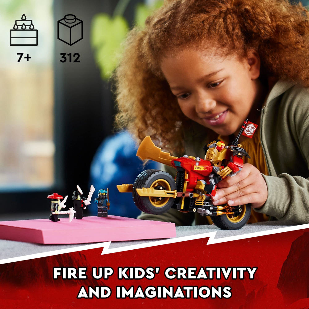 LEGO NINJAGO collectible Focus banner rewards progress in adventures