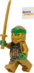 LEGO Ninjago Golden Ninja Lloyd minifigure front view for display and play.