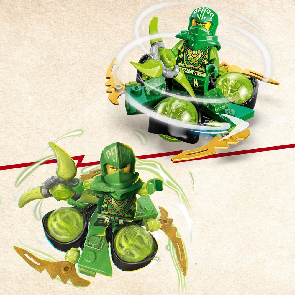 LEGO NINJAGO green dragon power element adds extra power