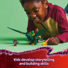 LEGO NINJAGO Green Forest Dragon buildable set for creative construction