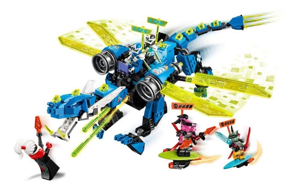 LEGO NINJAGO Jay’s Cyber Dragon detailed sculpt highlights intricate building for fans.