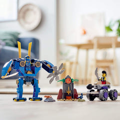 LEGO NINJAGO Jay and Eyezor minifigures ready for adventure