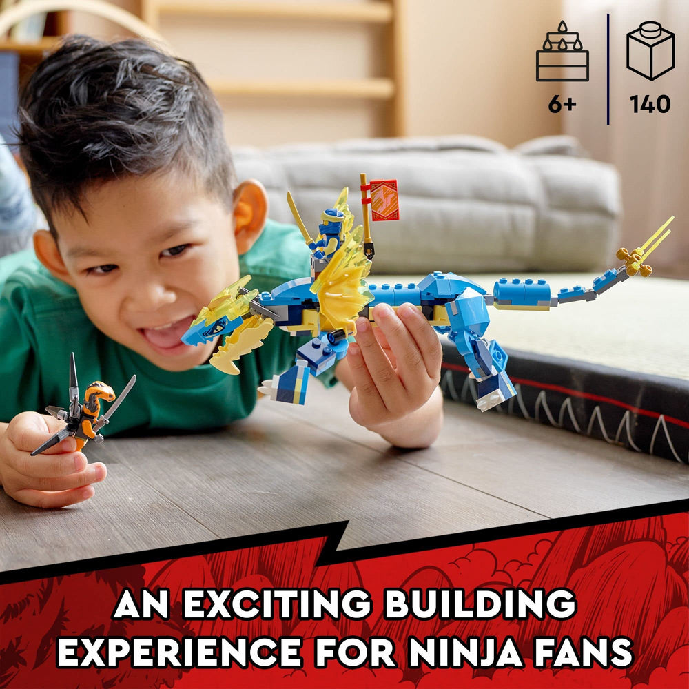 LEGO NINJAGO Jay’s Thunder Dragon EVO ideal gift for kids ages 6 and up