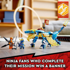 LEGO NINJAGO Jay and Viper minifigs ready for ninja battles