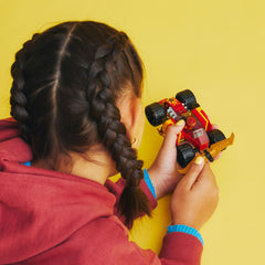 LEGO NINJAGO Kai's Ninja Race Car EVO off-road mode for rugged adventures.