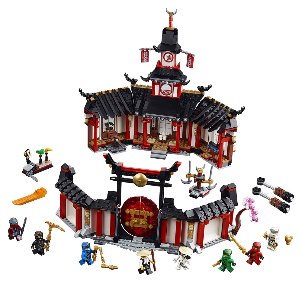 LEGO NINJAGO Legacy Monastery Spinjitzu training station play area enhances action play