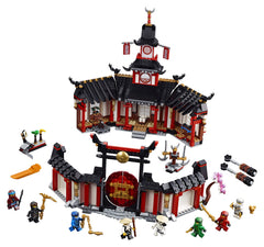 LEGO NINJAGO Legacy Monastery Spinjitzu training station play area enhances action play