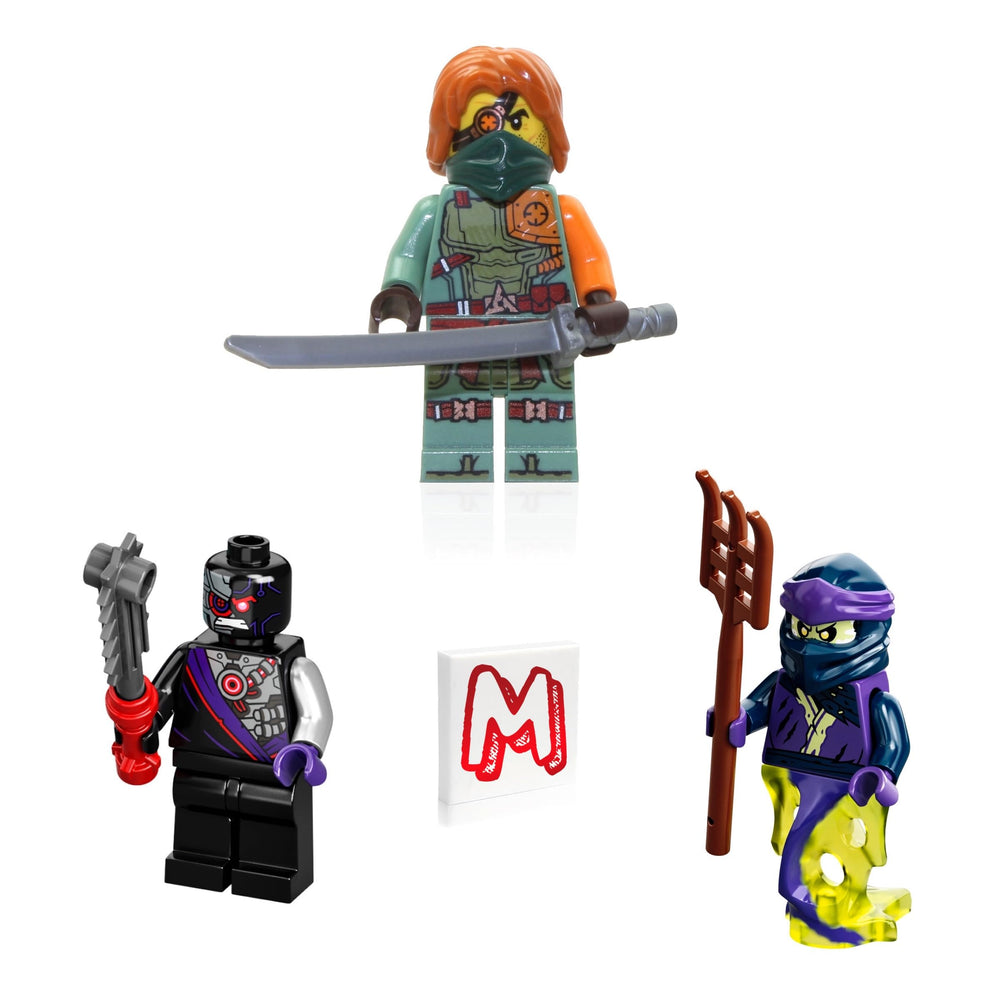 LEGO NINJAGO Nindroid figure in exclusive gear for action scenes