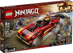 LEGO NINJAGO Legacy X-1 Ninja Charger front view for action-packed ninja battles.