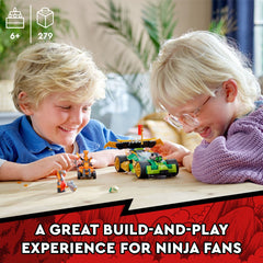 LEGO NINJAGO Lloyd's Race Car EVO assembly image showing 3-in-1 upgrade potential
