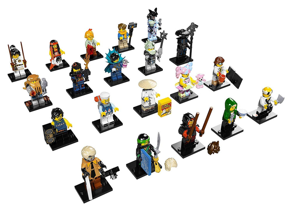 LEGO Ninjago Movie minifigure accessories with display base for dioramas.