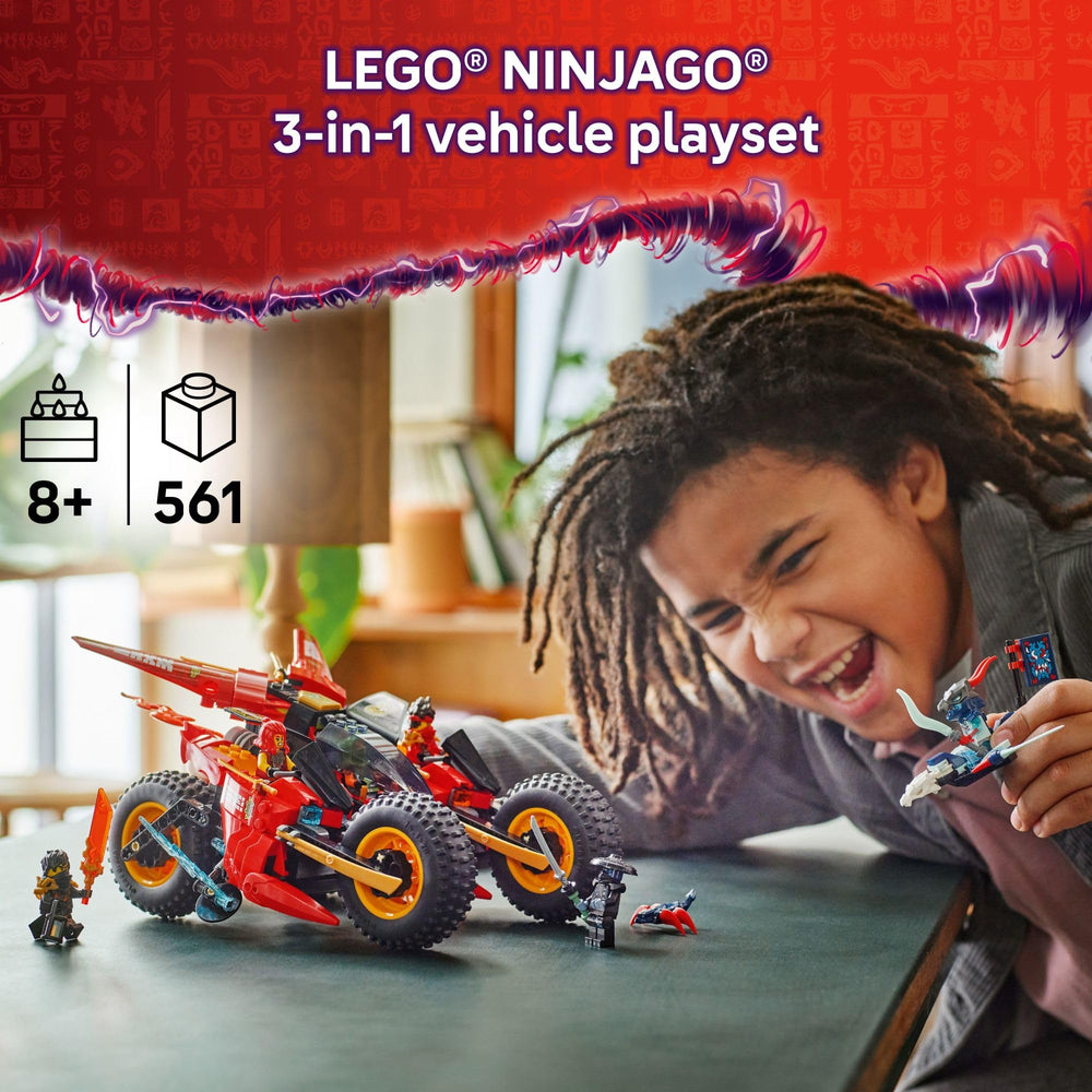Lego Ninjago Ninja Combat Vehicle 3in1 transformation shows versatile build options for kids