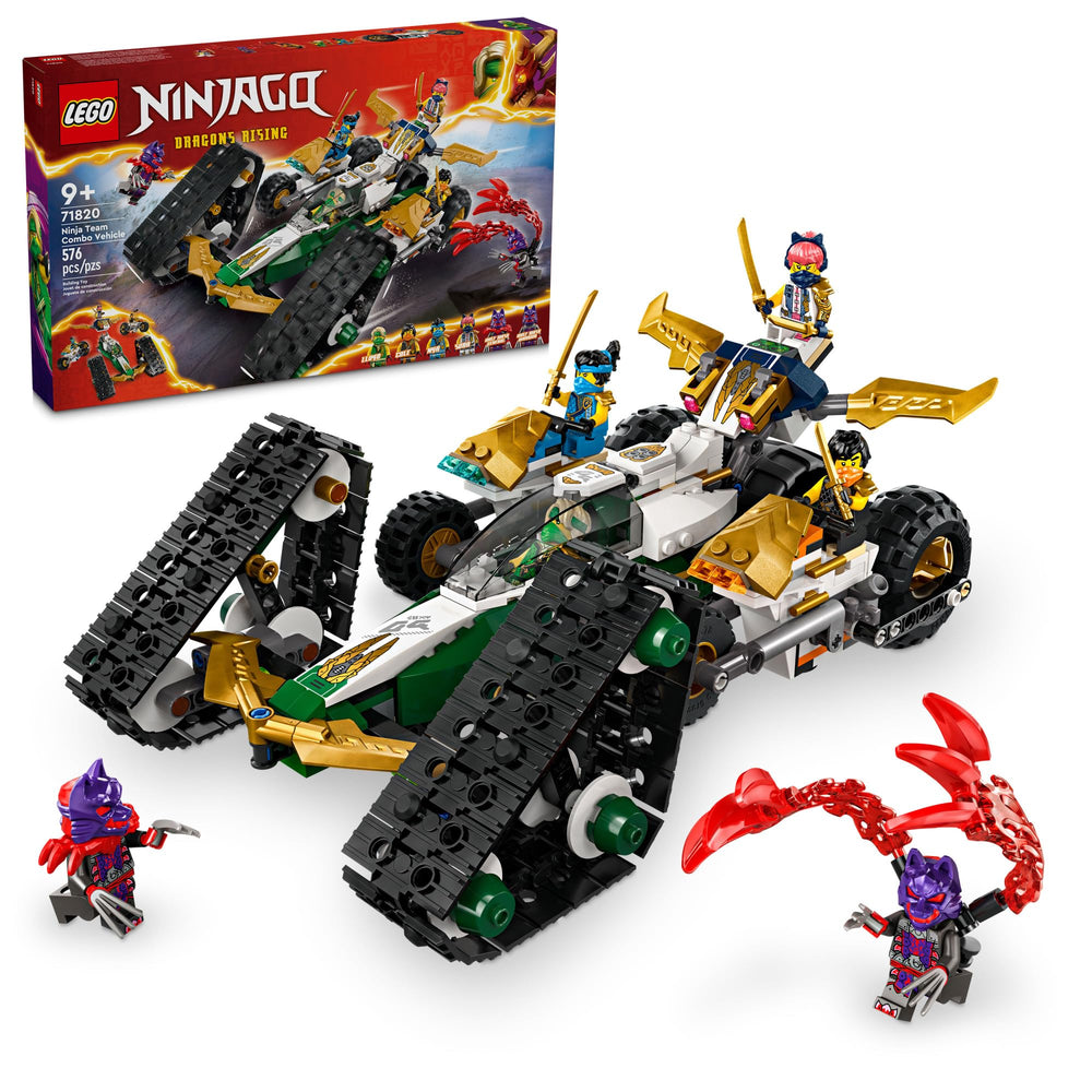 LEGO NINJAGO Ninja Team Combo Vehicle full assembly ready for action play