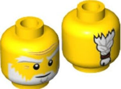 LEGO Ninjago Sensei Wu minifigure and Brick People tile included for display variety.