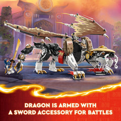 LEGO NINJAGO Sora minifigure with sword supports fast, imaginative play