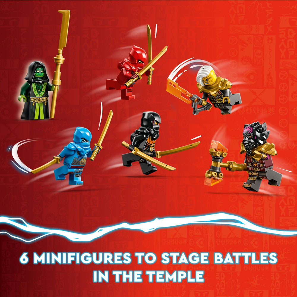 LEGO NINJAGO Temple of the Dragon Energy Cores Lord Ras minifigure with golden hammer