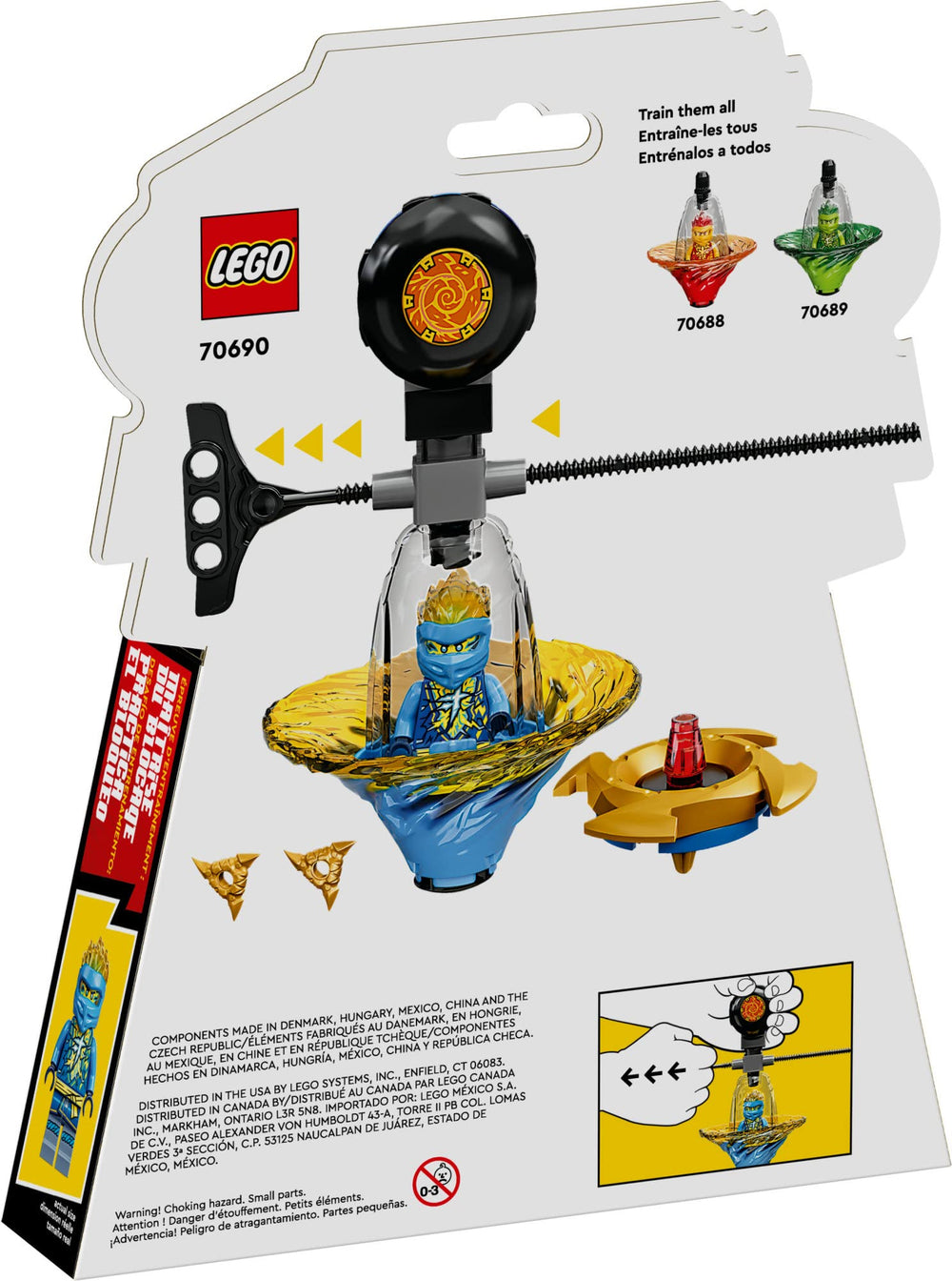 LEGO NINJAGO training dummy spinner for reflex practice.