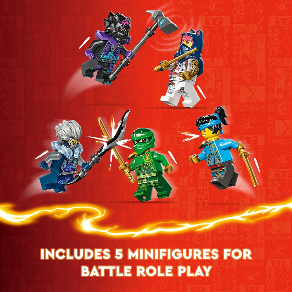 LEGO NINJAGO Tree battleground scene with magic mallet and gong accessory
