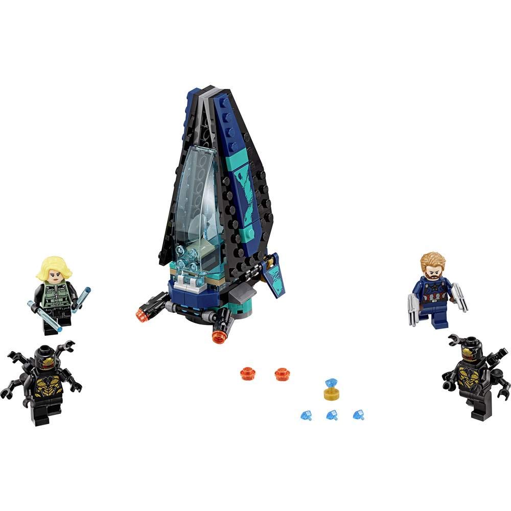 LEGO Outrider Dropship Attack battle action sparks fast-paced play.