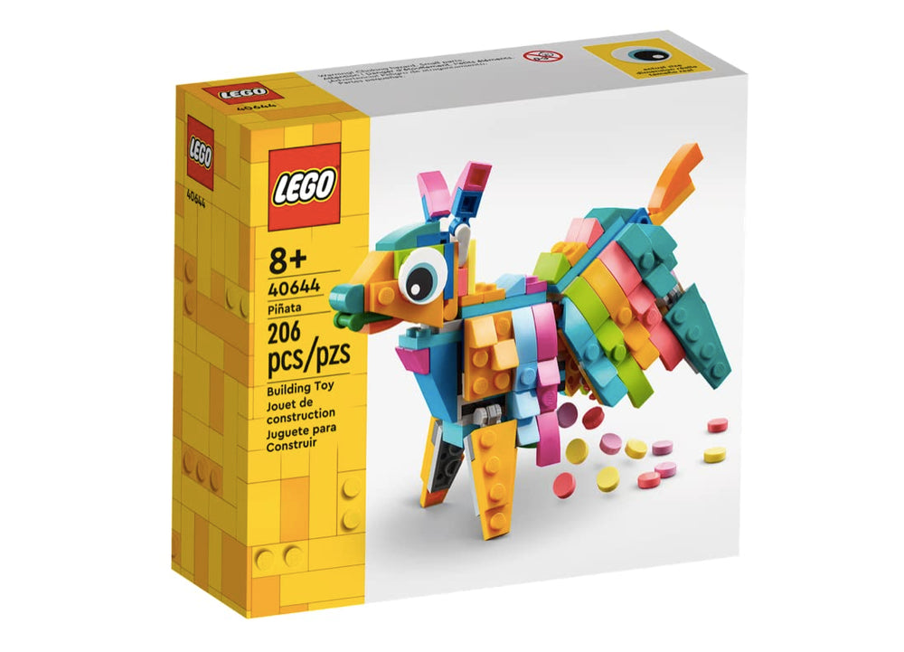 LEGO Pinata donkey articulated neck enables playful interaction at parties