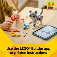 LEGO Playful Cat Toy bone accessory boosts pretend dog treats play.