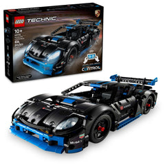 LEGO Porsche GT4 e-Performance front view showing authentic details for immersive play
