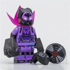LEGO Prowler figure from Spider-Verse series for display and compatible LEGO builds.