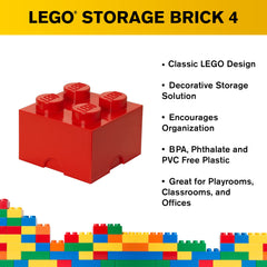 LEGO Room Copenhagen Brick Box 4, stackable design saves space during clean-up.