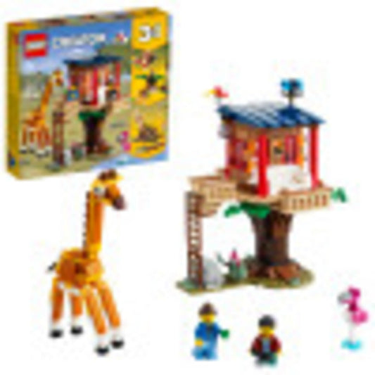 LEGO Safari Wildlife Tree House 31116 front view for imaginative safari play