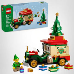 LEGO Santa’s Delivery Truck completed model serves as whimsical Christmas decor