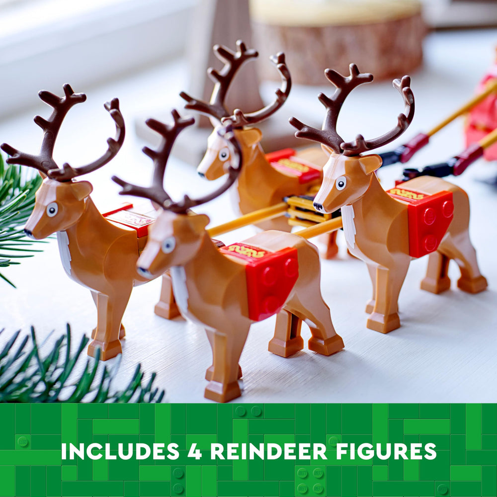 LEGO Santa's Sleigh guitar accessory fuels holiday music play.