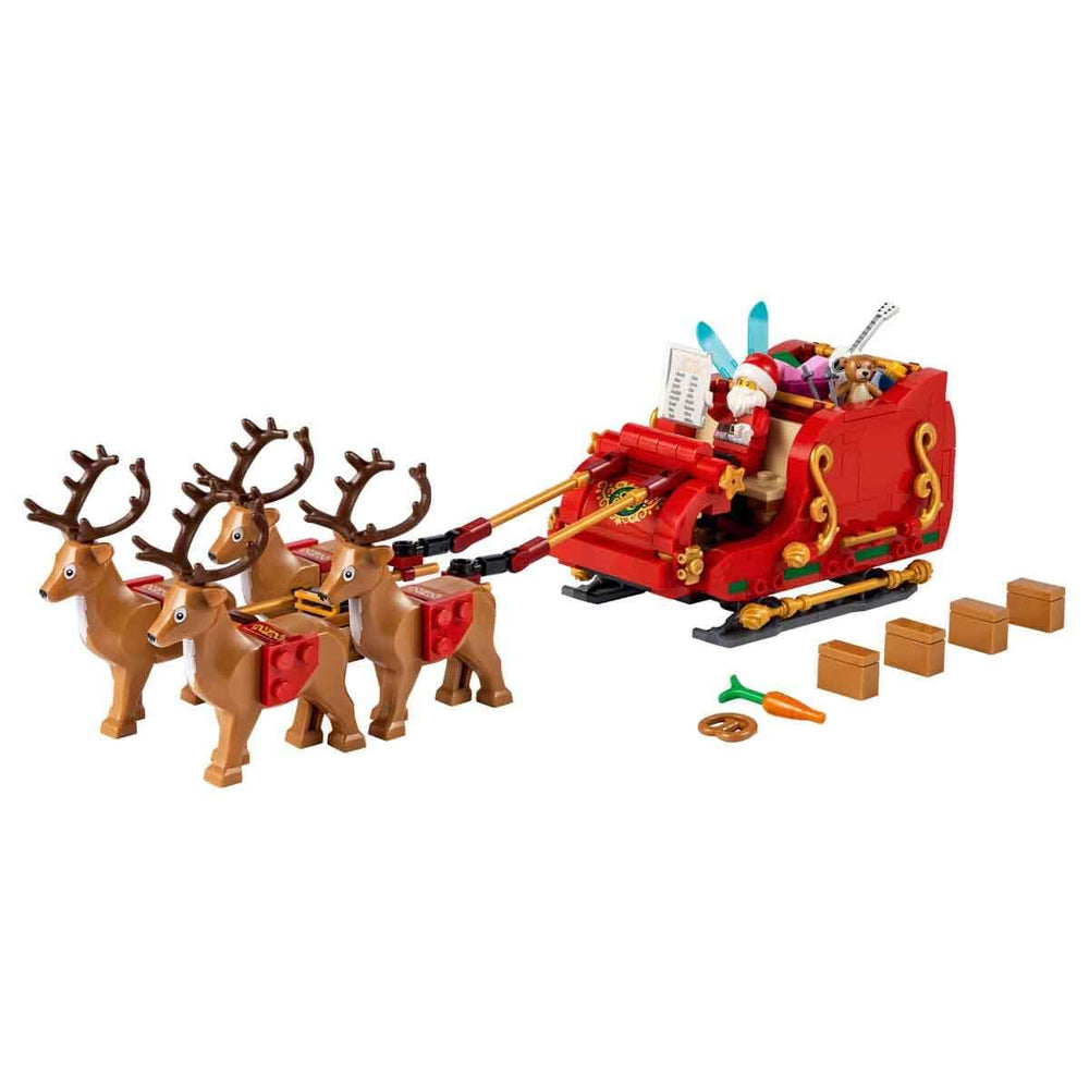 LEGO Santa's Sleigh skis accessory enables winter-themed play.
