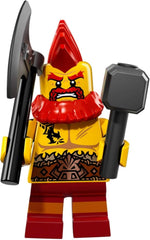 LEGO Battle Gnome 71018 front view with display-ready minifigure.