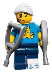LEGO Series 15 Clumsy Guy minifigure for display and imaginative play.