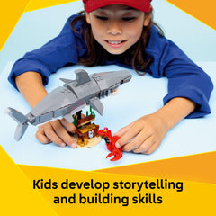 LEGO Shark posable mouth enables interactive scenes and action poses