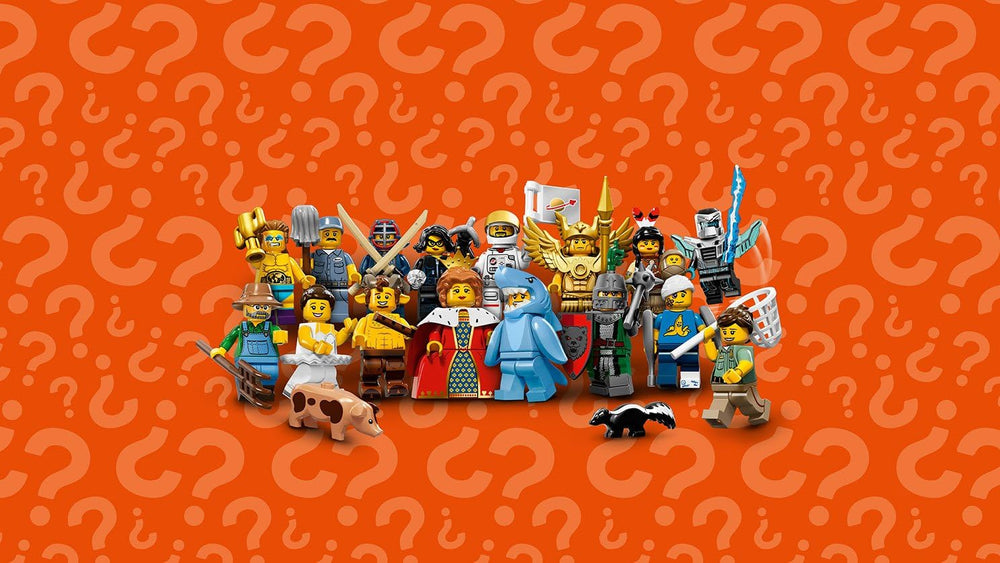LEGO Shark Suit Guy Series 15 tag, a notable collectible.