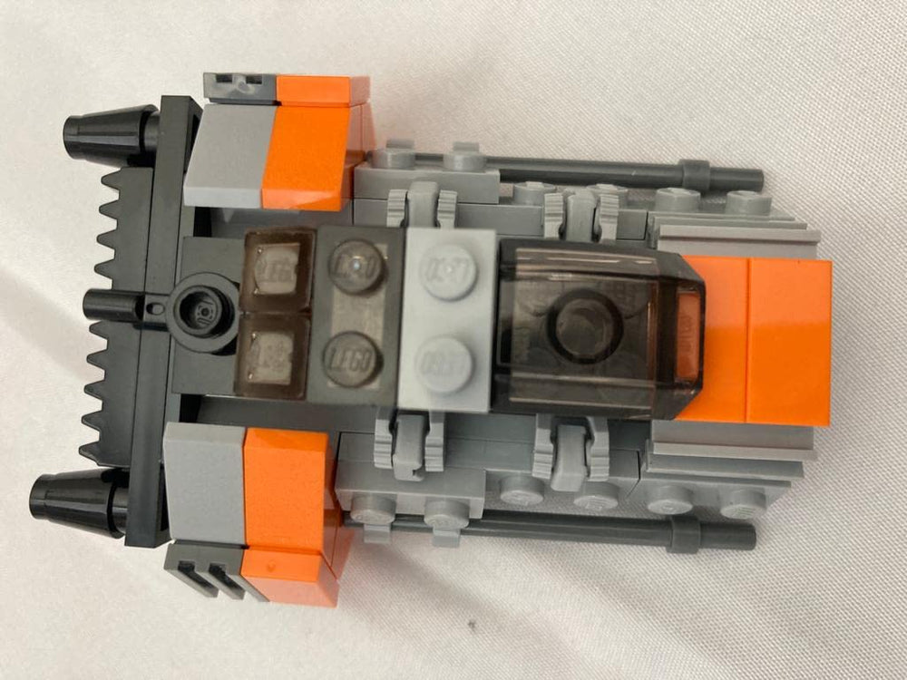 LEGO Snowspeeder on display shelf shows collectible appeal