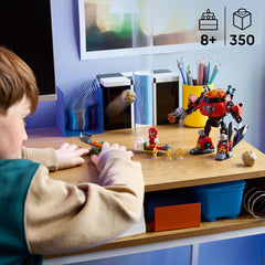 LEGO Sonic Eggman mech opening cockpit for cockpit-access play