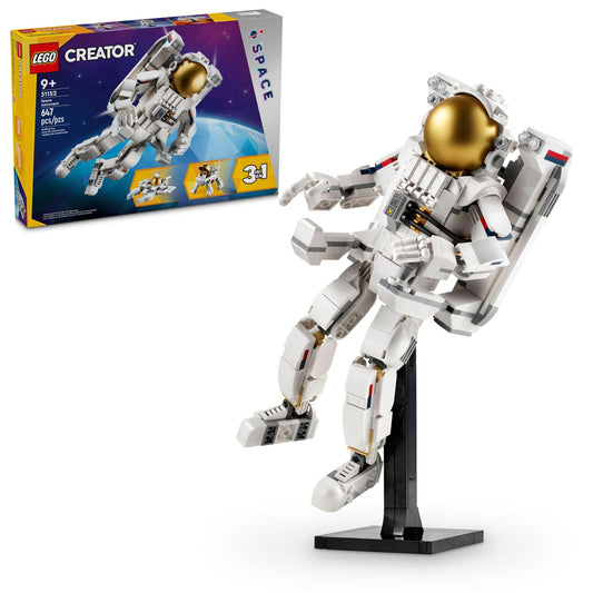 LEGO Space Astronaut Figure with detachable backpack for imaginative space play.