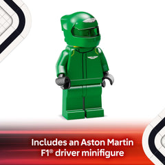 AMR24 minifigure pilot with winged helmet ready for cockpit action