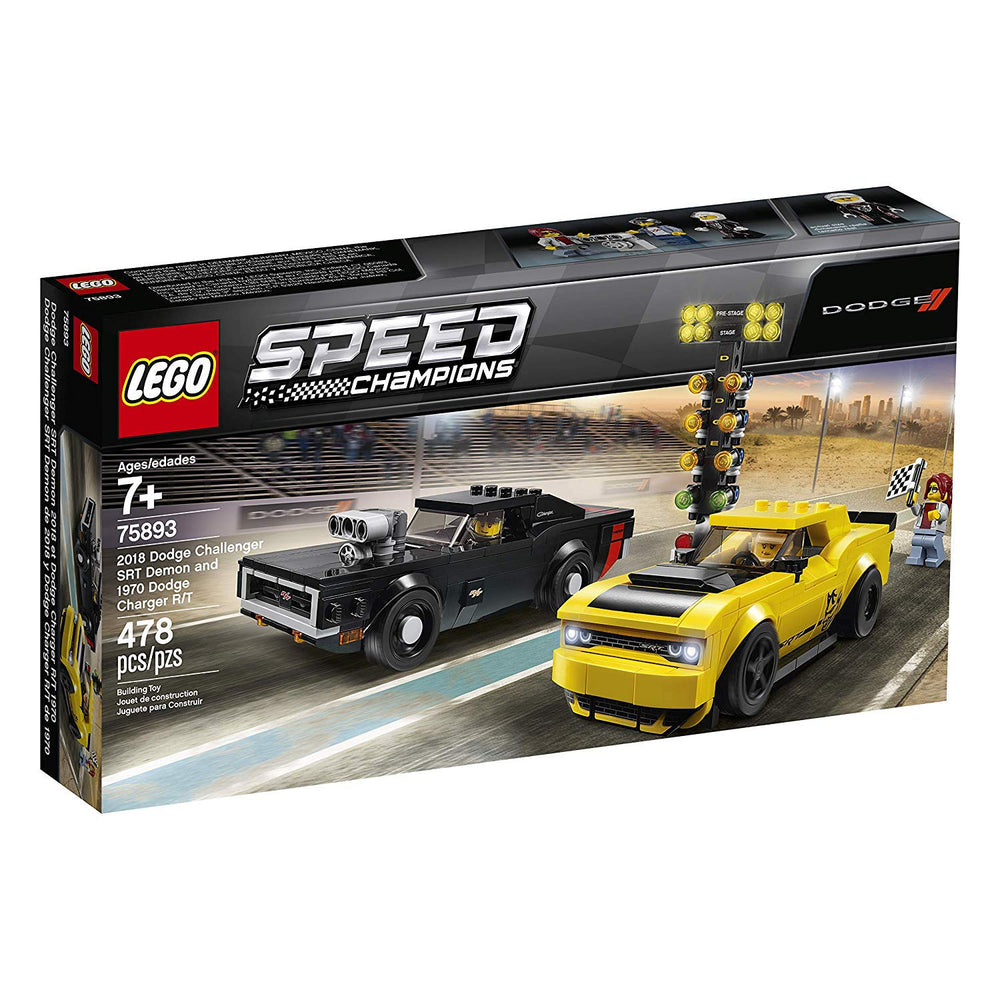 LEGO Speed Champions drag race start light buildable for dramatic racetrack scenes.