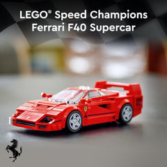 LEGO Speed Champions Ferrari F40 Supercar nose detail aids recognition for fans