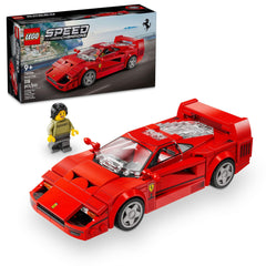 LEGO Speed Champions Ferrari F40 Supercar rear spoiler enhances display authenticity