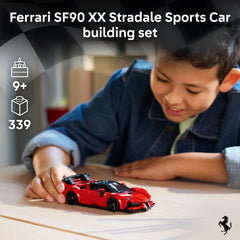 LEGO Speed Champions Ferrari SF90 XX Stradale driver minifigure ready for pretend racing