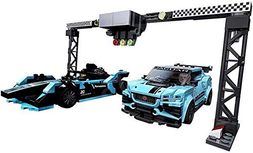 LEGO Speed Champions Jaguar I-PACE eTROPHY model offering authentic detailing for collectors.