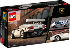 LEGO Speed Champions Lamborghini Countach 76908 display-ready model for showcase