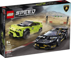 LEGO Speed Champions Lamborghini Huracán Super Trofeo EVO front diffuser detail for authentic race vibe.