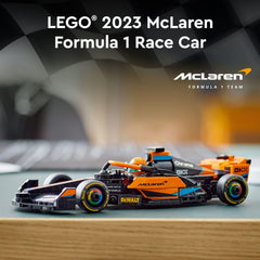 LEGO Speed Champions McLaren 76919 rear view showing authentic racing features